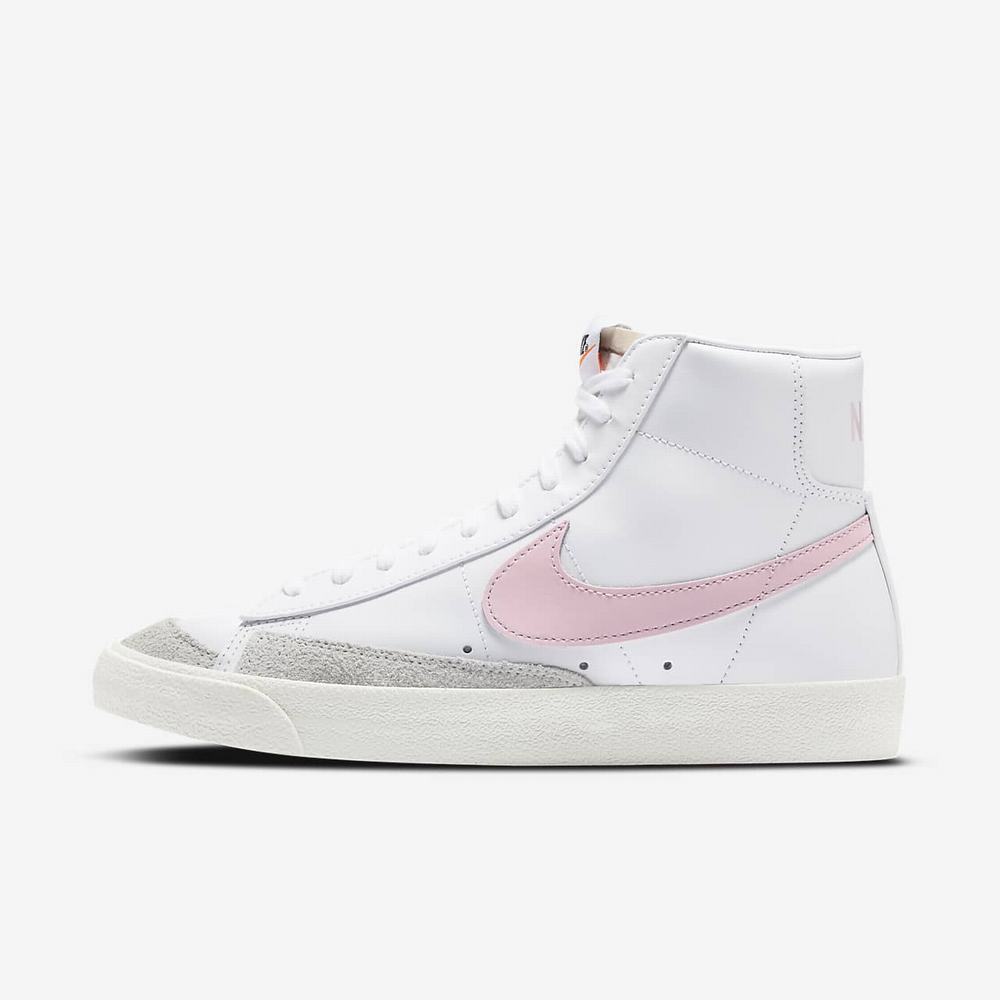 Basket Montante Nike Blazer Mid '77 Vintage Blanche 4519-702 White/Sail/Pink Foam Homme | JKD-88931949